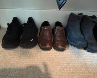 Collection of Men's Footwear: Athletic Sneakers, Leather Loafers, and Insulated Boots