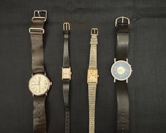 Collection of Four Vintage Pulsar Quartz Wristwatches