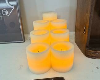 Flameless LED Pillar Candle Set with Remote