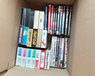 Mixed Media Collection: VHS Tapes and DVDs