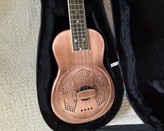 Recording King RU-998 Resonator Ukulele (Copper Finish)