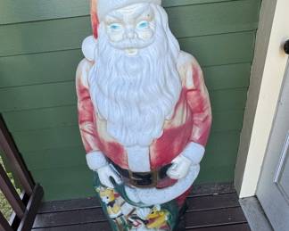 Vintage 46-inch Empire Blow Mold Santa Claus with Toy Sack