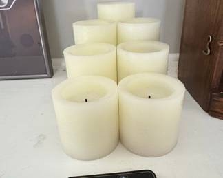 Flameless LED Pillar Candle Set with Remote