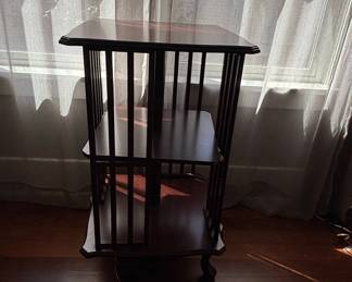 Sheraton Revival Mahogany Revolving Bookcase