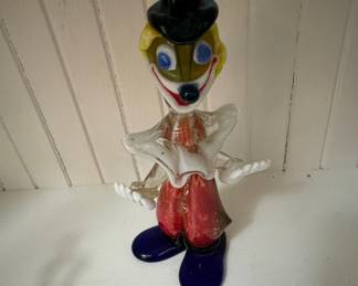 Murano Glass Clown Figurine