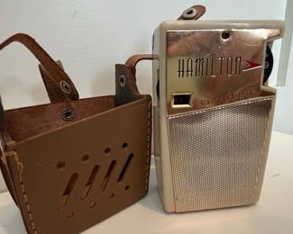 Vintage Sony 2R-21 8-Transistor Radio and Hamilton 6-Transistor Radio