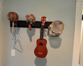 Beginner Musical Instrument Percussion and Ukulele Set