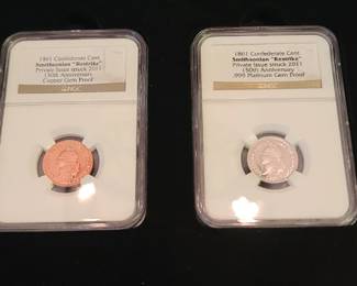 150th Smithsonian Stike Confederate Coins