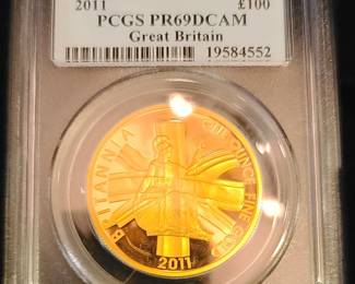 2011 Au FS British 100£ piece