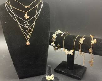 Butterfly themed jewelry