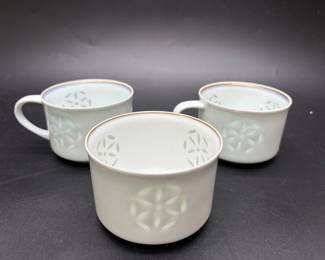 Rice eye porcelain cups