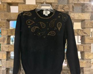 Ann Klein lambs wool sweater M