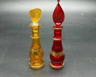 Egyptian glass perfume bottles