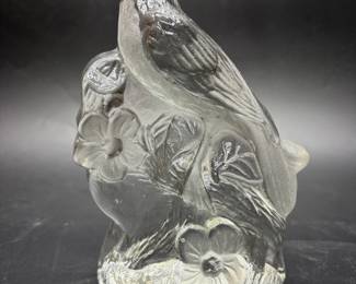 Viking glass bird figurine
