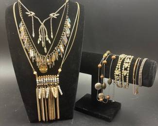 70s two tone fringe jewelry