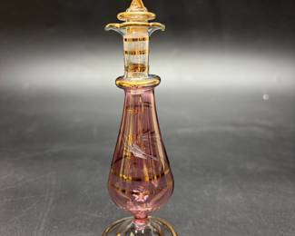 Hand blown Egyptian perfume bottle