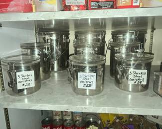 MORE STAINLESS CANNISTERS