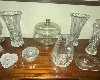 SOME FINE LEAD CRYSTAL AMONG THESE!