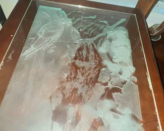 ETCHED FROSTED GLASS PANEL