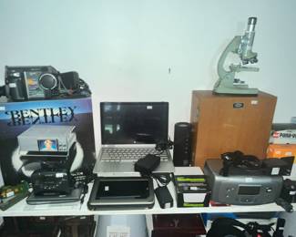 LAPTOPS, CAMERAS, EVEN A MICROSCOPE!