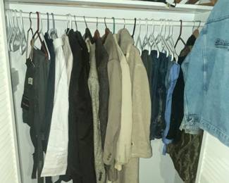 ANOTHER CLOSET WITH MEN'S CLOTHING