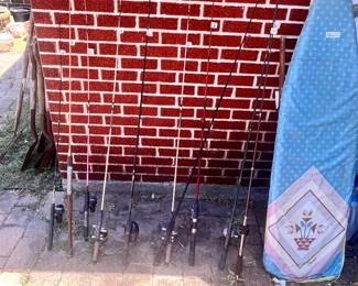 NUMEROUS RODS & REELS