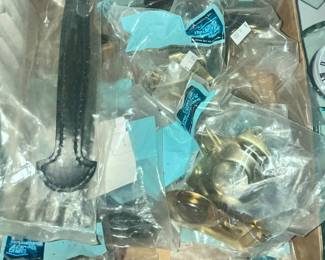 BOX OF NEW HARDWARE FOR RESTORING AN OLD TRUNK!
