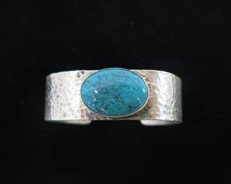 Navajo Turquoise Cabochon Cuff