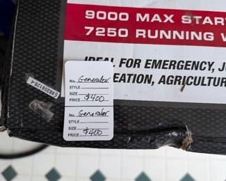 900 watt gasoline powered generator $400