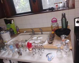 Vintage glassware
