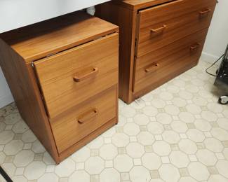 MCM look file cabinets