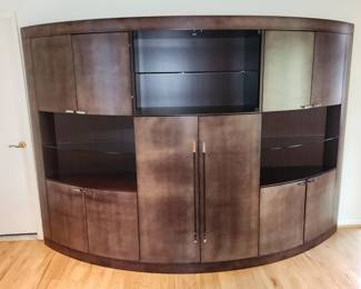 Main floor display cabinet (bar/AV cabinet). AVAILABLE FOR PRE-SALE