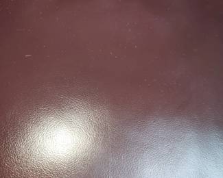 Set of 8 chrome & leather dining chairs-leather detail