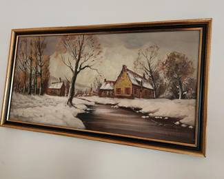 Main floor artwork, oil on canvas
