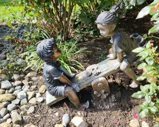 Resin statue