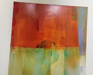 abstract art, oil on canvas