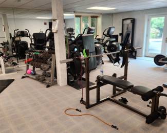 Dumbbells & rack are NOT FOR SALE