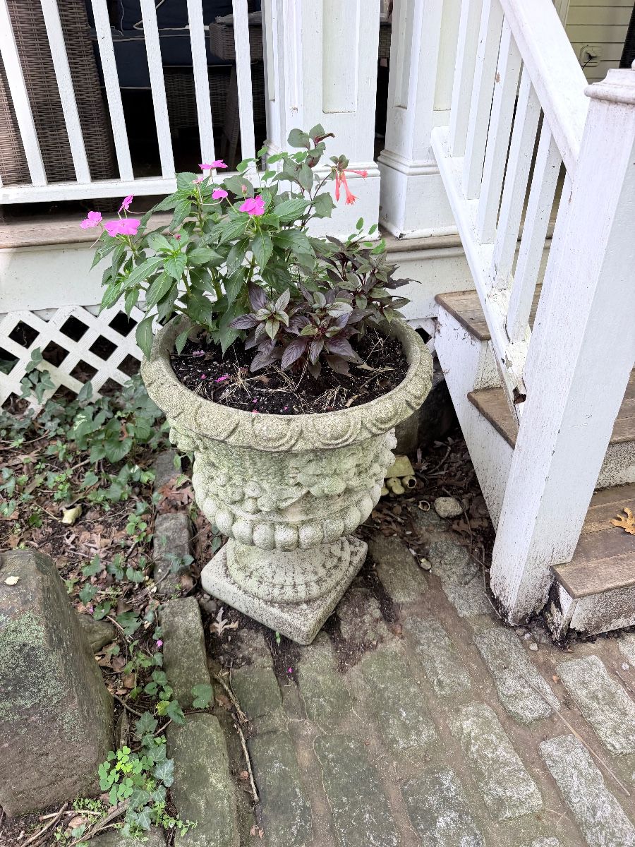 Large garden planters, pair