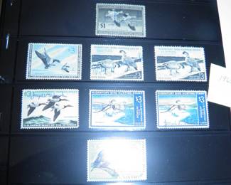 1960's-2020 duck stamps in mint condition
