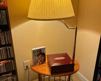 End table and lamp