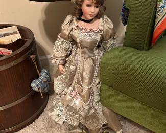 Vintage Victorian Porcelain Doll
