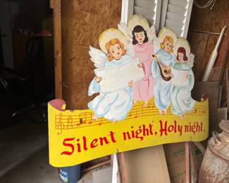 Hand painted Christmas sign 