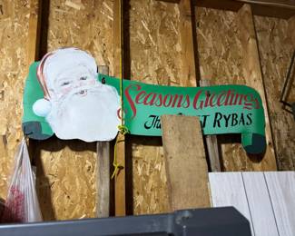 Hand Painted Christmas Sign
