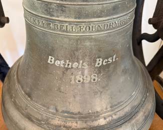 ANTIQUE BUCKEYE BELL ENGRAVED “BETHELS BEST 1898”