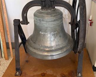 BEAUTIFUL 1896 CAST BRONZE BELL FROM THE BUCKEYE BELL FOUNDRY 