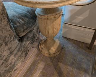 $125 - Round Light Wood Accent Table