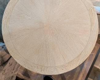 $175 Round Light Wood Accent Table
