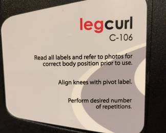 ATLANTIS C-106 PRONE LEG CURL MACHINE