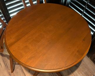 TOP OF CANADIAN SOLID WOOD PUB TABLES - 35" ROUND, 43" H