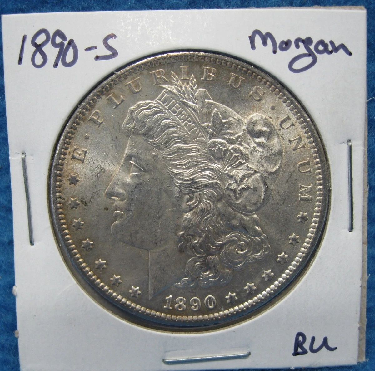Lot 8. 1890 S Morgan silver dollar